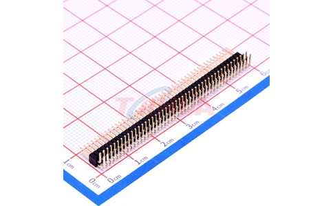 1.27mm雙排90度2×45P